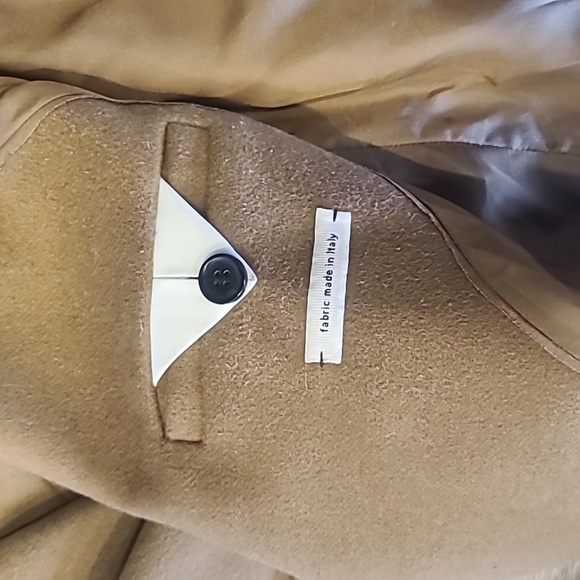 EUC, Wilfred Wool/cashmere Coat, No Sz Tag. Tan Belted, Pockets. 16 ptp - Picture 10 of 11